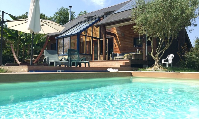 Saint-Pierre-de-Plesguen Maison | LE CABANON BRETON - Ecogîte avec PISCINE près de SAINT-MALO, MONT-SAINT-MICHEL