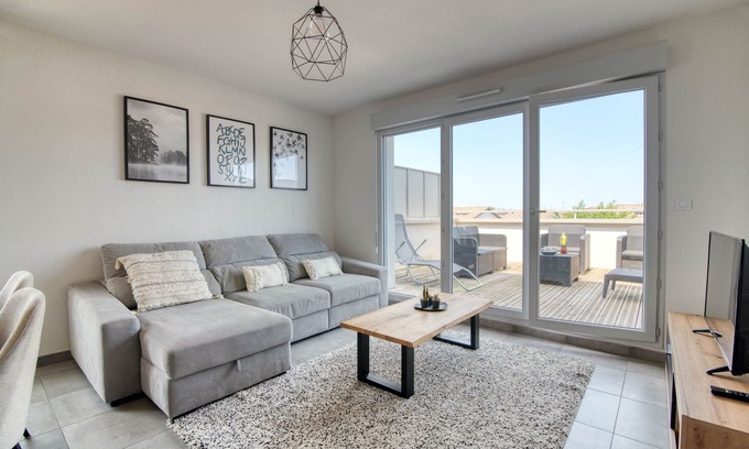 Castelginest Appartement | The Cocoon - Appt avec terrasse, 20mn de Toulouse