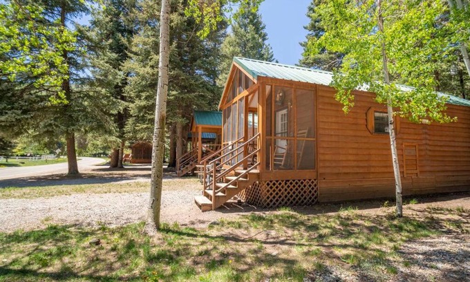 Bayfield Maison | The Colorado Spruce Cabin #15 at Blue Spruce RV Park & Cabins