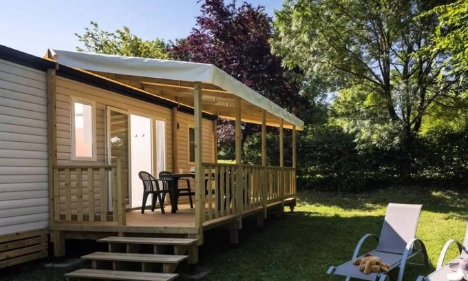 La Romieu Maison | Mobile home Aqua 2 -2 chambres - 2 sdb + CLIMATISATION 6 personnes
