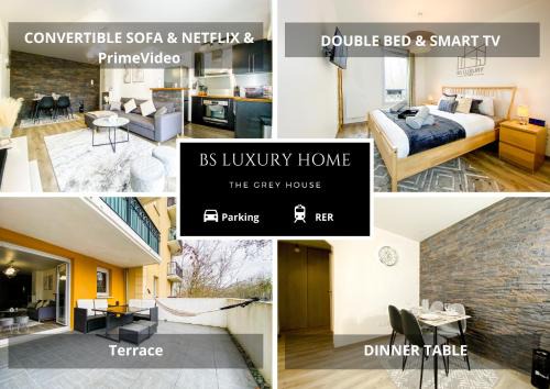 Bussy-Saint-Georges Appartement | The Grey House - Parking - Piscine - RER à 6 min