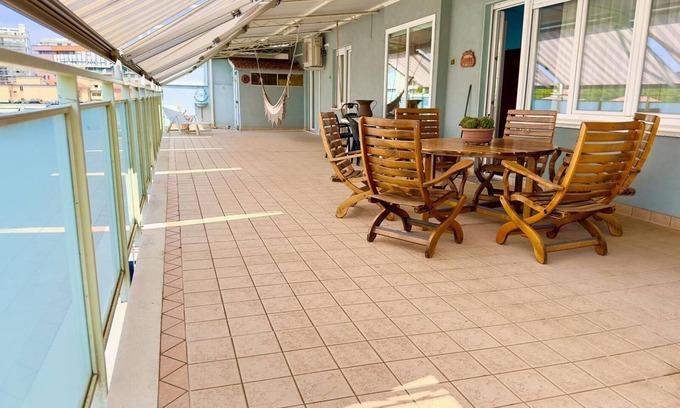 Pesaro Appartement | The Hammock, spacious, super-comfortable panoramic penthouse near Rossini Theater