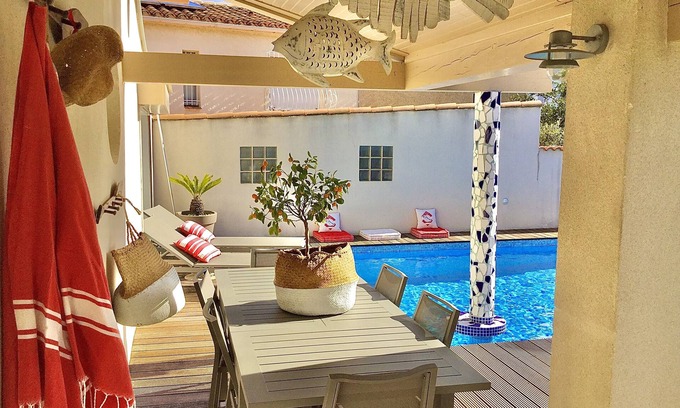 Narbonne Maison | La maison du bonheur! F5 jardin et piscine proche du centre ville et des plages