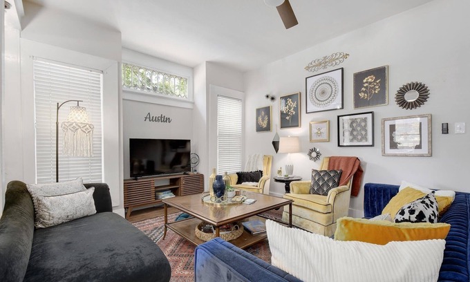 Hancock Maison | The HydeOut; Vintage Luxury Boho central Austin retreat close to it all!