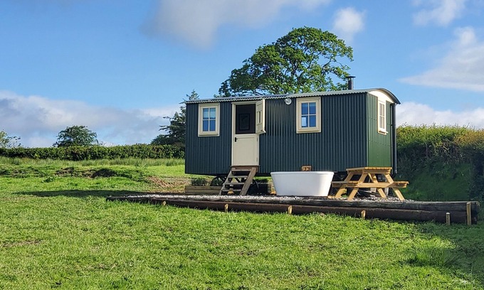 Pentrefelin Cabine | Cosy Shepherds hut in Carmarthen