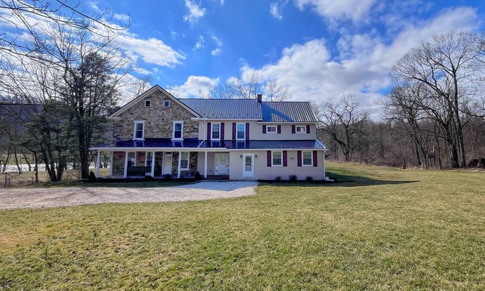 Oakland Mills Autre | The River House: stone section built in 1790, borders the scenic Juniata River!