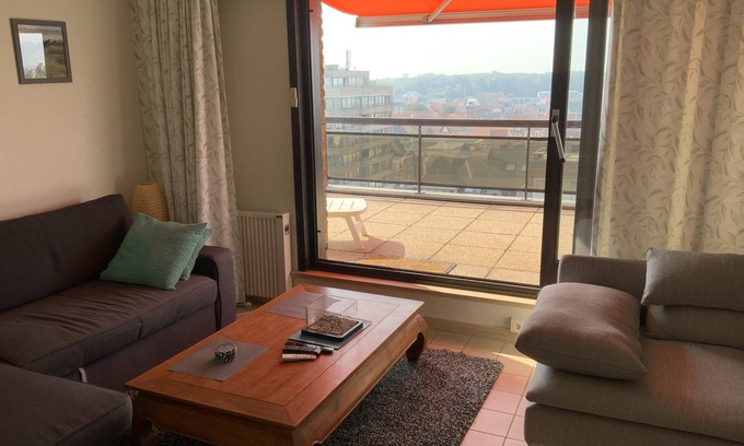 De Panne Appartement | La Terrasse ensoleillée