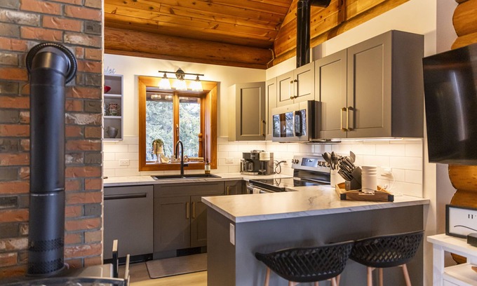 Vernon Cabine | The View Point Lodge - sauna/cold plunge/hot tub