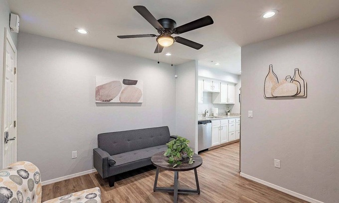 Amphi Appartement | This centrally located 1 bedroom 2 bathroom is fully remodeled with electric vehicle charging on site