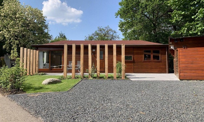 Municipality of Harderwijk Maison | This Tiny Lodge (48 m²) is suited for 2 to 3 people (2 adults and 1 child), equipped with a garden and terrace.