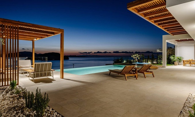 Marathias Villa | Thrilling Zakynthos Villa | Villa Galadriel | 2 Bedrooms | Breathtaking Sea Views | Spacious Furnished Sun Terrace | Outdoor Dining Area | Private Outdoor Infinity Pool & Hot Tub| Private Garden | Marathias