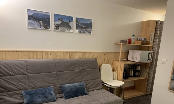 Les Boisses Appartement | Tignes 1800 - studio avec vraie cabine 4 pers - pied des pistes