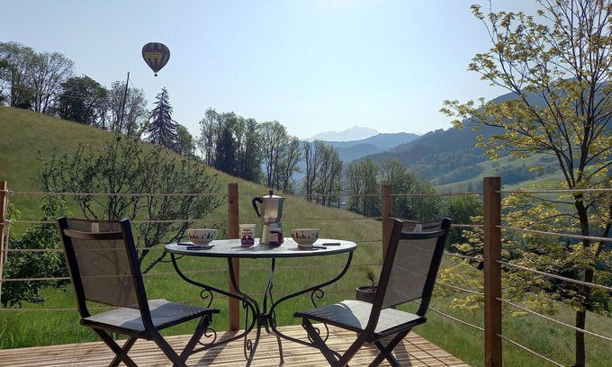 Flumet Cabine | Tiny House avec vue sur le mont blanc