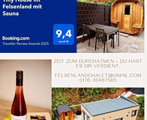 Lug Chalet De Ski | Tiny House im Felsenland mit Sauna