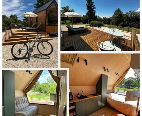 Vesoul Agglomeration Cabine | Tiny House Mon Cabanon grand jardin terrasse climatisation
