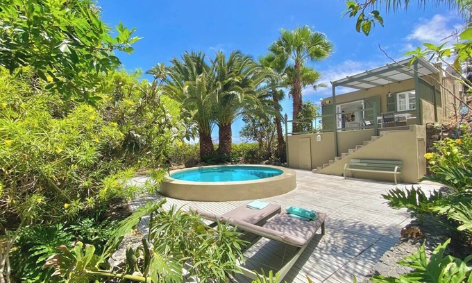 La Guancha Maison | Villa côtière exclusive avec piscine privée et vue magnifique sur la mer et la montagne