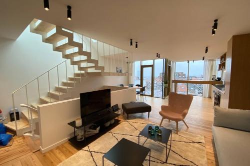 Sint-Gillis Appartement | Top Floor New Duplex Stunning View In Trendy St Gilles