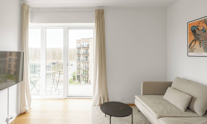 Odense Appartement | Top quality 1-bed w/ balcony