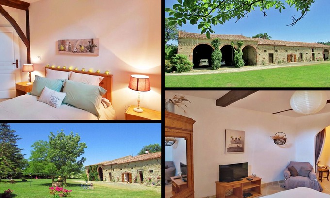 Calmont Appartement | Tournesol : gîte typique 2 pers-1 chambre entre Toulouse et Carcassonne