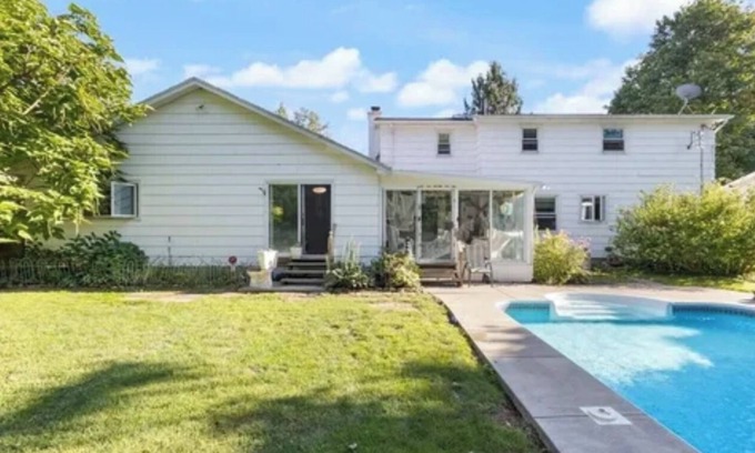 Pittsford Maison | Traveler’s Wellness Oasis - gorgeous pool, fish pond, and hot tub!