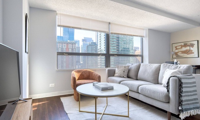 Streeterville Appartement | Trendy Streeterville Studio w/ Pool & Gym, nr Navy Pier, by Blueground