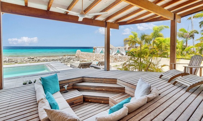 Belnem Cabine | Tropical Beach Lodges - oceanfront, private pool, direct sea & beachclub access