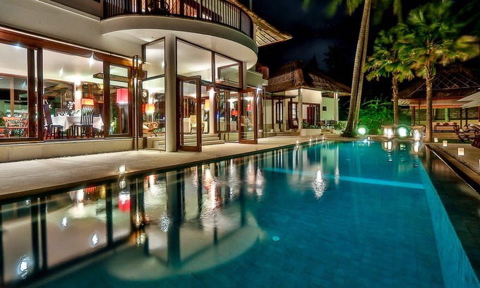 Candi Dasa Villa | Tropical Style contemporain 4 chambres Villa Ocean View, Candidasa;