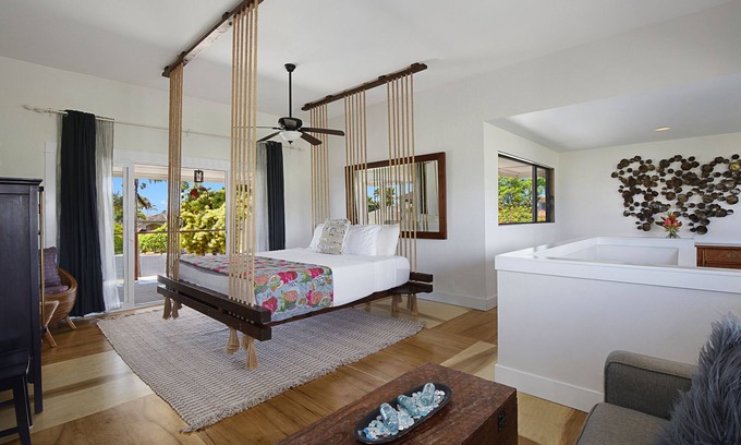 Poipu Maison | Paradis tropical - Lit suspendu King Superbe - Vues à 360 degrés !!!