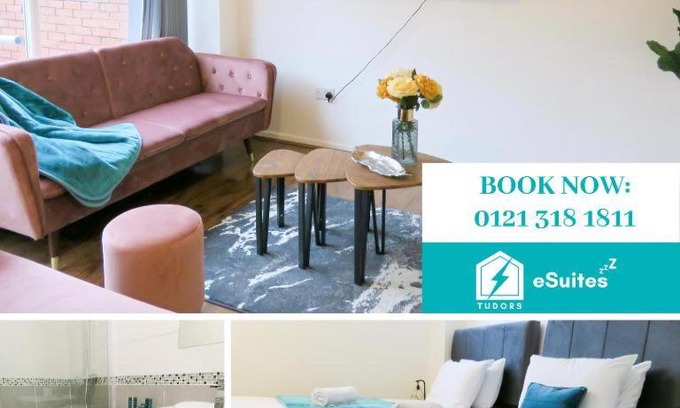 The Westside Maison | Tudors eSuites - Five Ways, Private Terrace & Parking