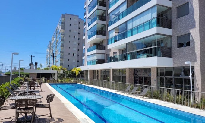 Vila Clais Appartement | Tulum Bertioga - lindo apto com vista para o mar.