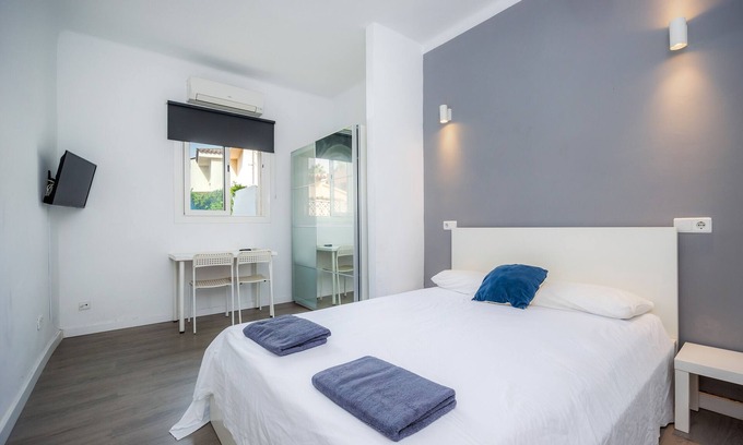 Can Pastilla Appartement | Chambre double Nº3' avec terrasse partagée, Wi-Fi et climatisation