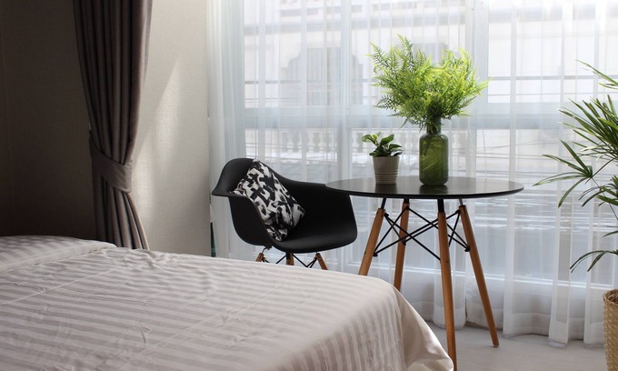 Ratchadaphisek Appartement | Chambre Twin à Ratchada / Parc à thème / MRT pour 2 personnes
