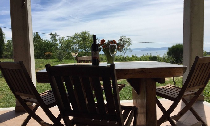Rogocana Appartement | Appartement de deux chambres avec la terrasse et la vue sur le mer Presika, Labin (A-11656-a)