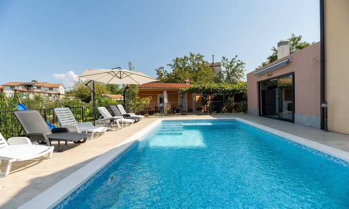 Sveta Nedelja Cottage | Two Charming 3-bedroom cottage with privat pool AC, WiFi