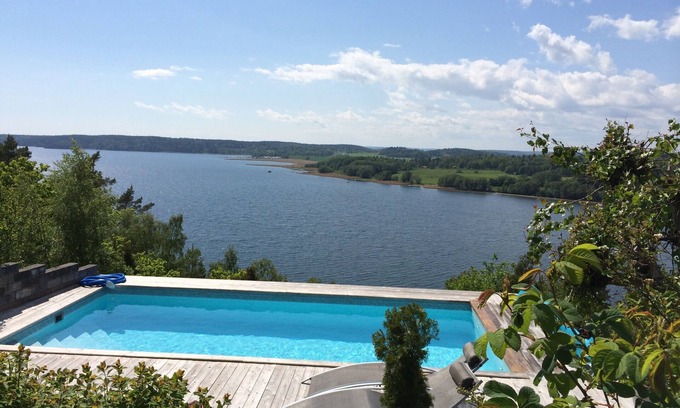 Grodinge Maison | Two House - Avec piscine et fantastique vue sur la mer
