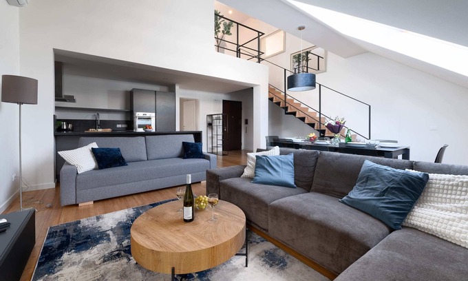 Nove Mesto Appartement | Two-level apart with a terrace views Dancing House