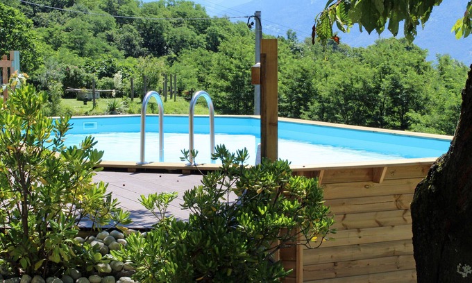 Sorico Maison | Rustico typique avec jardin et vue magnifique sur le lac de Côme et la piscine