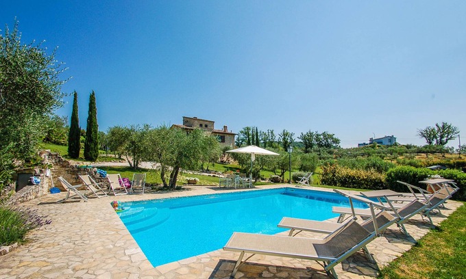 Collazzone Villa | Villa typique en pierre avec piscine privée, climatisation à 3km du village