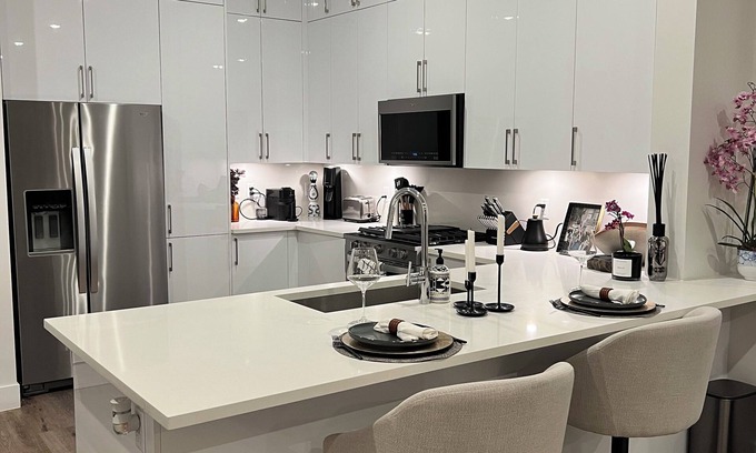 Bouldin Appartement | Ultra Chic 1-bedroom apartment with AC, fitness room in cool Austin