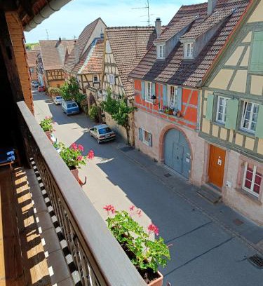 Beblenheim Appartement | Un balcon sur les toits