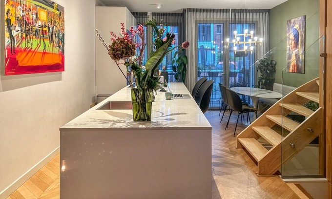 Amsterdam West Maison | Unique location on the water. Modern house quite area close to center!