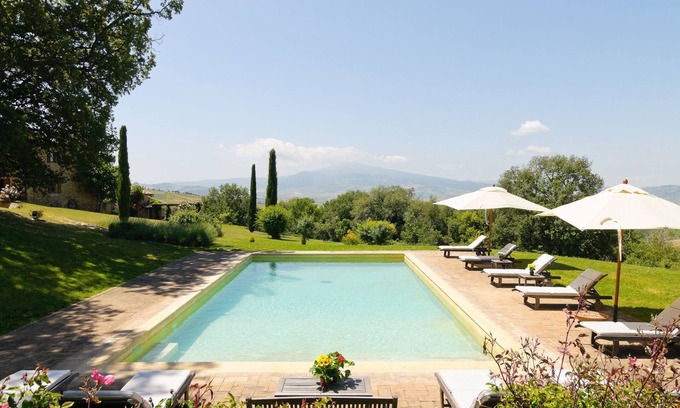Monticchiello Autre | Unique view 3 bdr villa with pool & A/C in Pienza | Oriolo