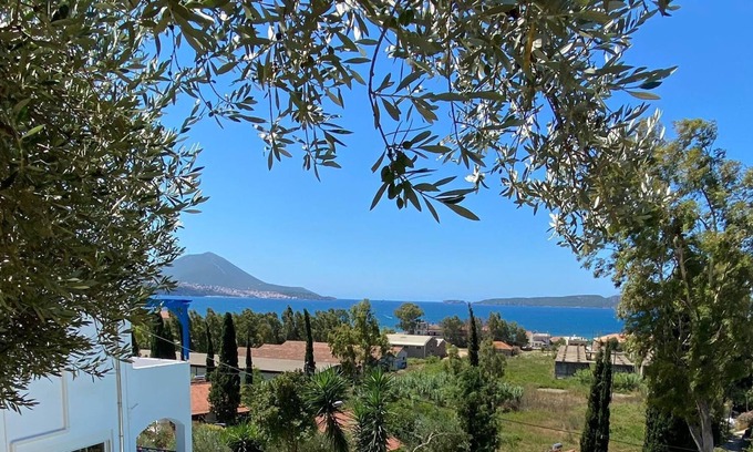 Gialova Villa | Vue mer illimitée sur la baie de Navarin