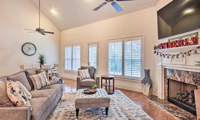Aiken Maison | Upscale Home with Poker Room Less Than 1 Mi to Golf!