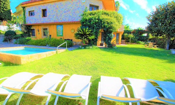 Condado del Jaruco Villa | V&V LLORET-Villa Elsa :2 piscines +jardin -piscine couverte et chauffée en hiver