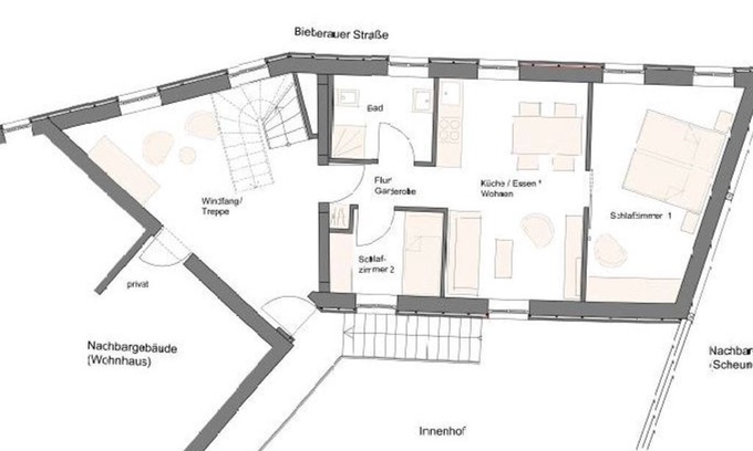 Klein-Bieberau Appartement | Vacation apartment 1 - Ferienbauernhof Brandt
