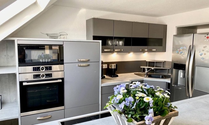 Langeoog Appartement | Vacation apartment -JAKOB- in the vacation domicile "PaPaJa" on the upper floor with a large roof terrace.