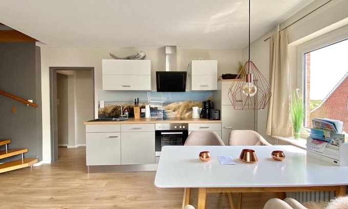Langeoog Appartement | Vacation apartment "Marlon" in the vacation home Wilken's Hus for 2-4 persons on the outskirts of the village.