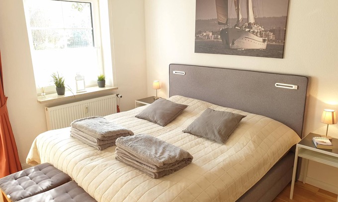 Laboe Appartement | Appartement n ° 7 dans le parc de la maison à quelques pas de la plage