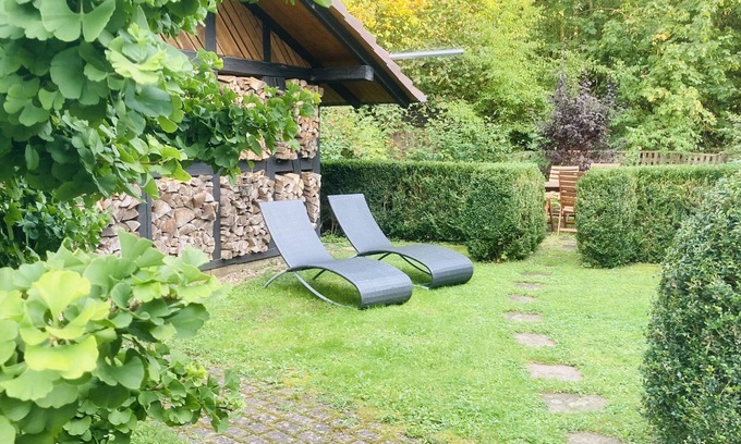Hofgeismar Appartement | Vacation apartment with fireplace oak 125sqm, 4 bedrooms, max. for 10 persons